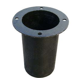 Base pour poteau de balisage acier 100mm – série lourde, amovible, acier noir