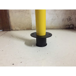 Base pour poteau de balisage acier – platine à sceller ou à fixer, acier, Ø120mm