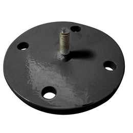 Base pour poteau de balisage acier – platine à sceller ou à fixer, acier, Ø120mm