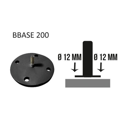 Base pour poteau de balisage acier
