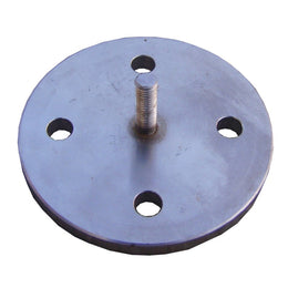 Base pour poteau de balisage acier – platine à sceller ou à fixer, acier, Ø120mm