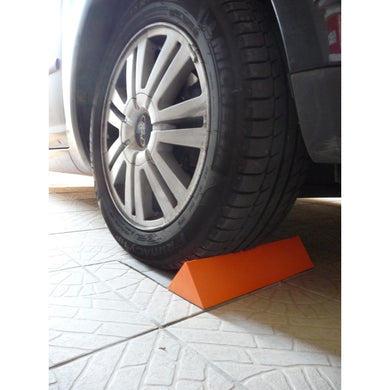 Butée de roue adhésive en EVA – 350×300×60 mm, pose sans perçage