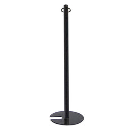 Poteau de balisage empilable en acier – Anneau chaîne 4 directions, tête filetée panneau
