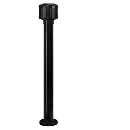 Poteau de guidage récepteur extérieur acier – 3 sangles 100mm, trou fileté, base lestée ou roulettes