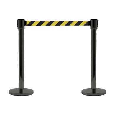 lot-2-poteaux-a-sangle-jaune-noir-10-metres