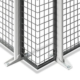Box grillagé autoporté 3 x 3 m, H. 2200 mm, avec porte battante