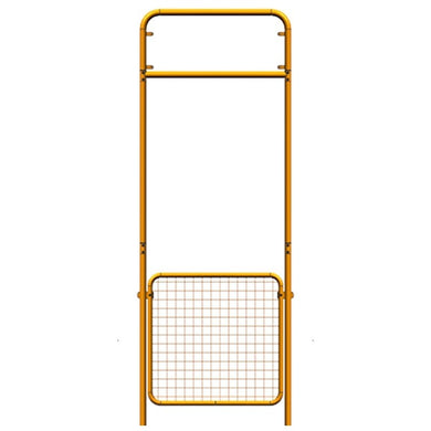 Barrière modulaire acier Ø 40 mm - extension 200 mm mâle/femelle, système de périmétrage industriel