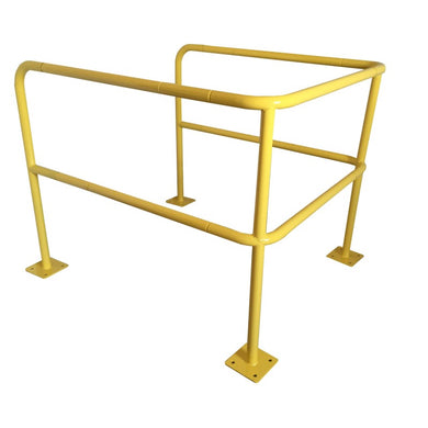 Barrière modulaire acier Ø 40 mm - extension 200 mm mâle/femelle, système de périmétrage industriel