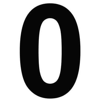 Chiffre autocollant noir