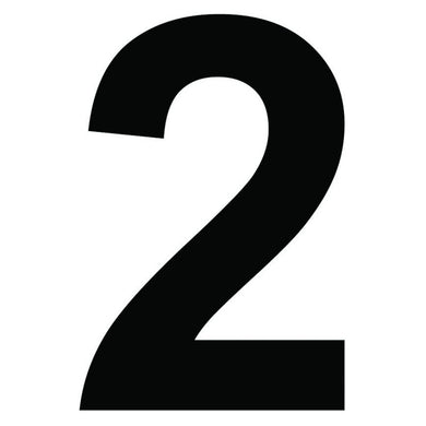 Chiffre autocollant noir