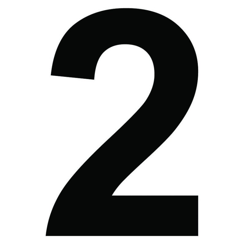 Chiffre autocollant noir