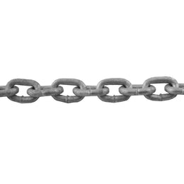 Chaîne droite soudée acier galvanisé type nautique – Ø6mm, seau de 25m