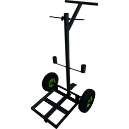 Chariot de transport pour cônes de signalisation - structure acier, roues 260mm, capacité multi-cônes