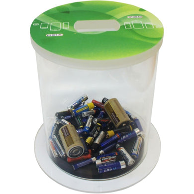 Collecteur de piles usagées en PMMA transparent