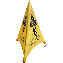 Cône parapluie de signalisation télescopique - Sol glissant