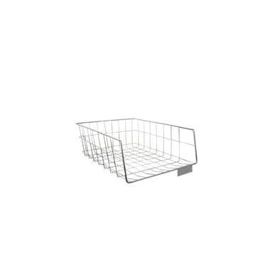 Corbeille pour le tri des dossiers en acier chromé - 3 hauteurs, superposable