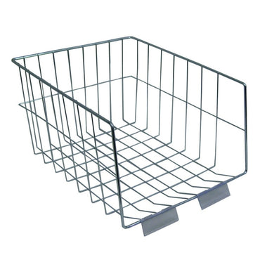 Corbeille pour le tri des dossiers en acier chromé - 3 hauteurs, superposable