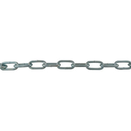 Chaîne droite soudée maillon long – acier zingué, diamètres 2 à 10mm, longueurs au choix