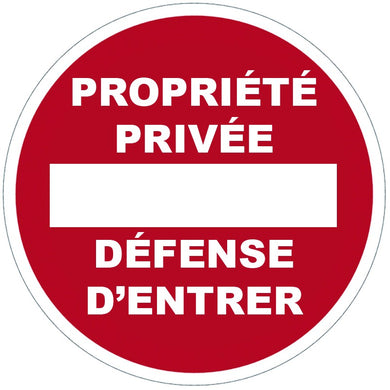 Panneau PVC adhésif - Ø 280mm