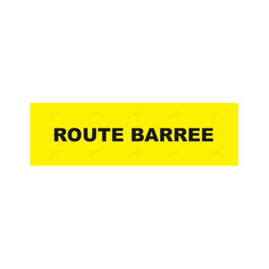 Tissu accessoire pour enrouleur avec bandeau de signalisation