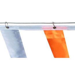 Enrouleur à bandeau de signalisation 15 m - câble acier gainé PVC, œillets inox