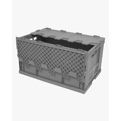 Caisse pliante de manutention 60L avec couvercle crocodile - maxi 30 kg