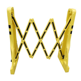 Barrière de sécurité extensible jusqu'à 2m40 - polypropylène, bandes réfléchissantes, lestable