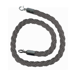 Cordon tressé polypropylène Ø30mm 2m – Mousqueton acier laitonné pour poteaux de guidage