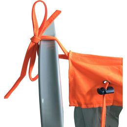 Bandeau de signalisation en tissu indéchirable 20 m - hauteur 300 mm, bandes réfléchissantes