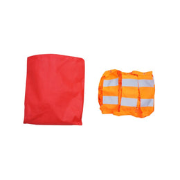 Bandeau de signalisation en tissu indéchirable 20 m - hauteur 300 mm, bandes réfléchissantes