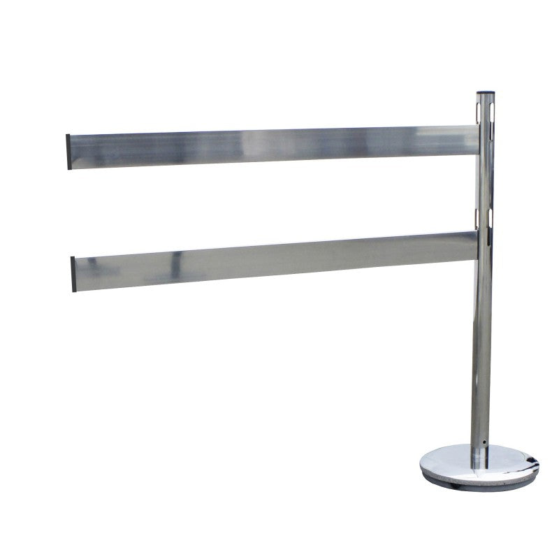 Poteaux de balisage en inox avec barrières