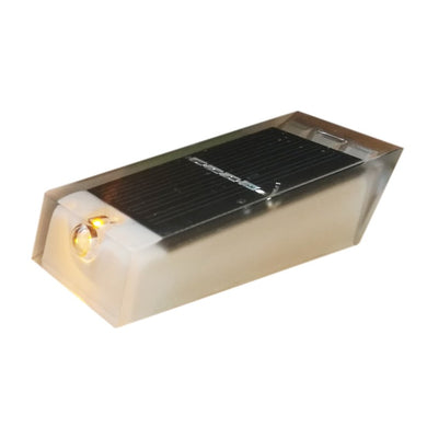 Lampe LED solaire pour ralentisseur et butée - 66 × 30 × 20 mm, pose adhésif double face inclus