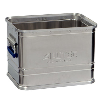 Bac de transport aluminium sans couvercle - superposable, palettisable, 23L à 191L