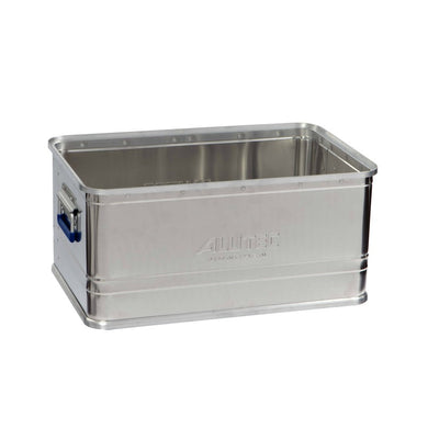 Bac de transport aluminium sans couvercle - superposable, palettisable, 23L à 191L