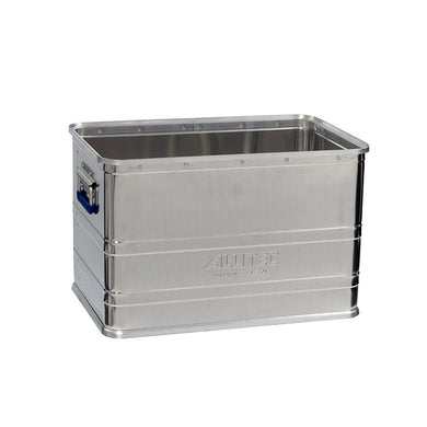 Bac de transport aluminium sans couvercle - superposable, palettisable, 23L à 191L