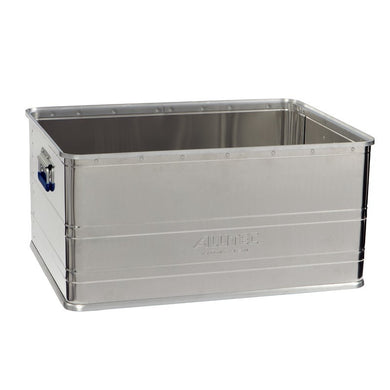 Bac de transport aluminium sans couvercle - superposable, palettisable, 23L à 191L