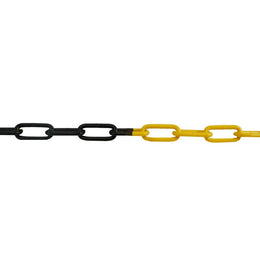 Chaîne de signalisation acier peinture époxy – Ø6mm, longueur 2m, usage intérieur et extérieur