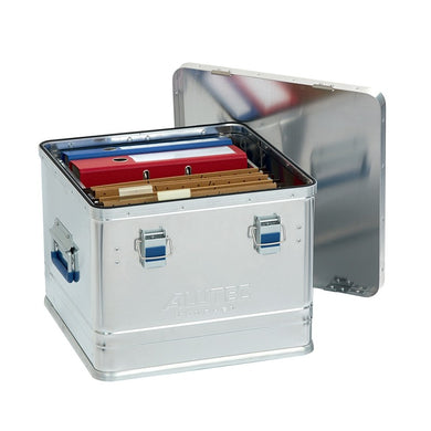 Bac de rangement aluminium avec couvercle - 50L ou 74L