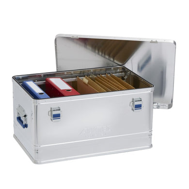 Bac de rangement aluminium avec couvercle - 50L ou 74L