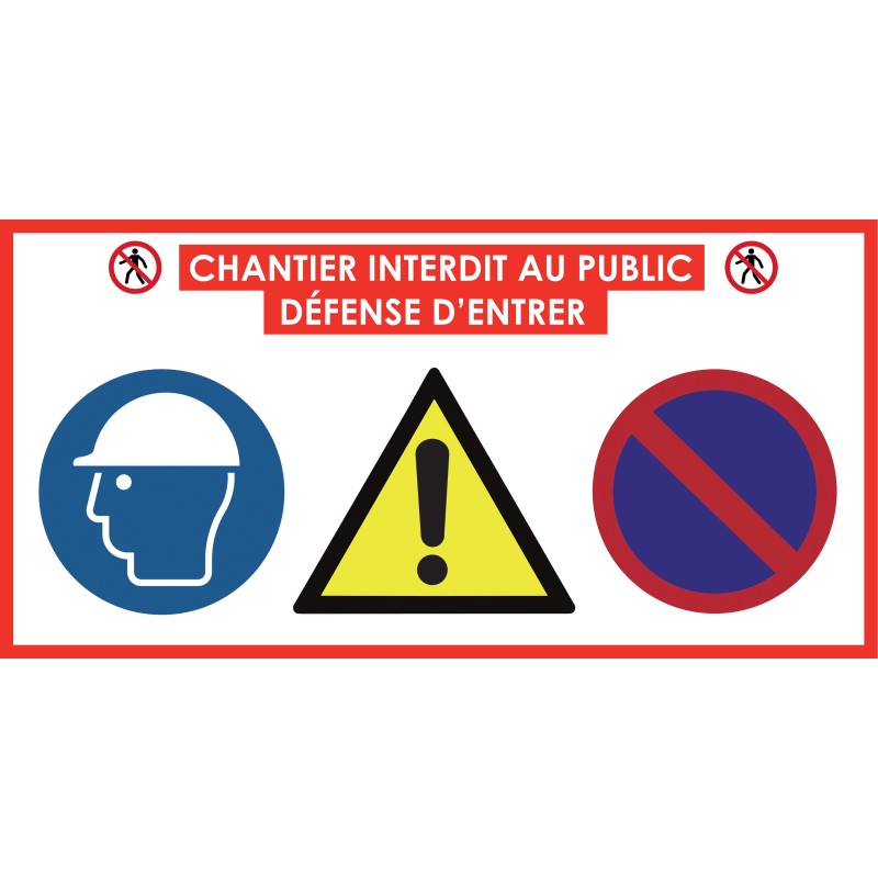 Panneau d'affichage chantier