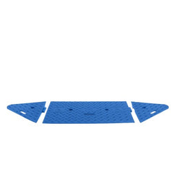 Embout droit pour rampe PMR CP1071 - finition latérale accessibilité, caoutchouc bleu