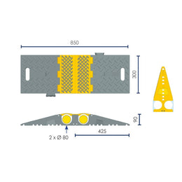 Passe-câbles pliable - déploiement rapide, repliage immédiat, conforme R4224-12