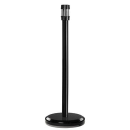 Poteau récepteur intérieur acier – 6 sangles en tête, trou fileté panneau, base lestée ou à fixer