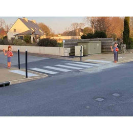 Personnage de signalisation en PEHD - 155 × 75 cm, ép. 5 cm, chantiers et passages à risque
