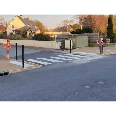 Personnage de signalisation en PEHD - 155 × 75 cm, ép. 5 cm, chantiers et passages à risque
