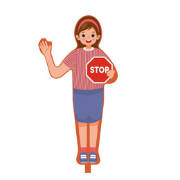 Personnage de signalisation en PEHD - 155 × 75 cm, ép. 5 cm, chantiers et passages à risque