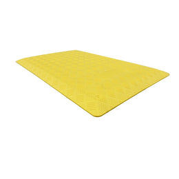Plaque de chaussée HDPE + renforts acier - 1 220 × 800 mm, patins anti-glisse, jaune