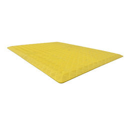 Plaque de chaussée HDPE + renforts acier - 1 220 × 800 mm, patins anti-glisse, jaune
