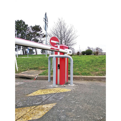 Étrier de protection à sceller acier galvanisé - finition grise, 600×600×800 mm