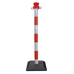 Poteau ABS pour barrière à sangle – léger, résistant UV, Ø50mm, 950mm
